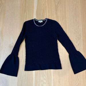 Opening ceremony Navy Blue Bell Sleeve sweater size small